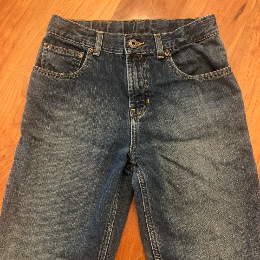 L.L. Bean Blue Relaxed Jeans with Subtle Fading